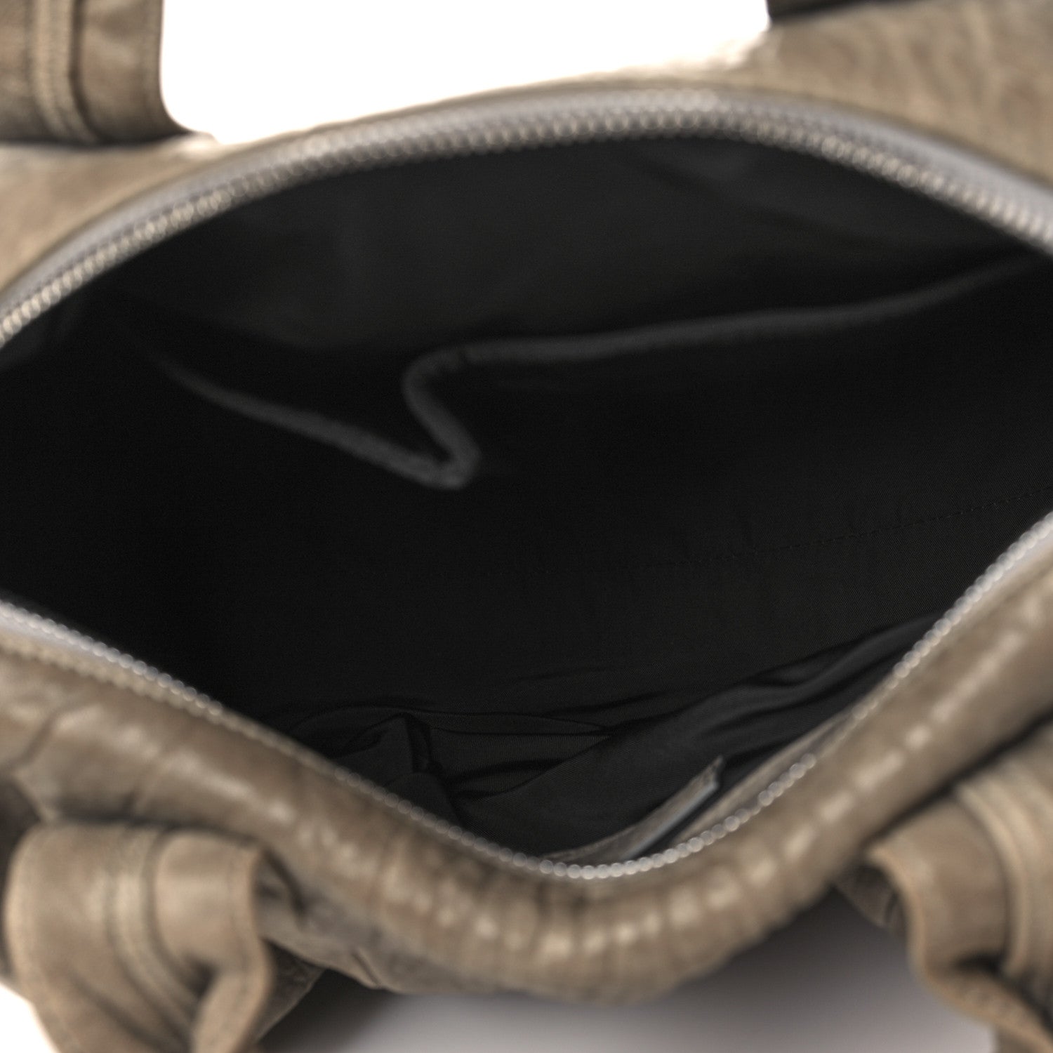 Alexander Wang Pebbled Lambskin Rocco Grey Silver Hardware 5 of 8