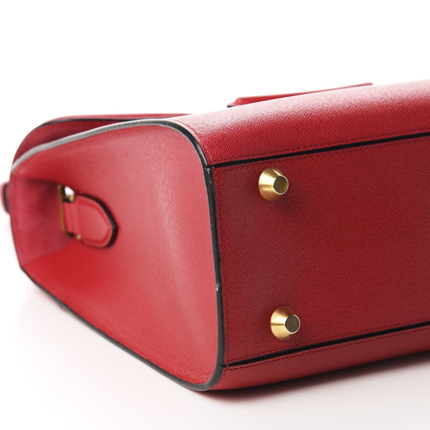 Grained Calfskin Heroine Shoulder Bag Red