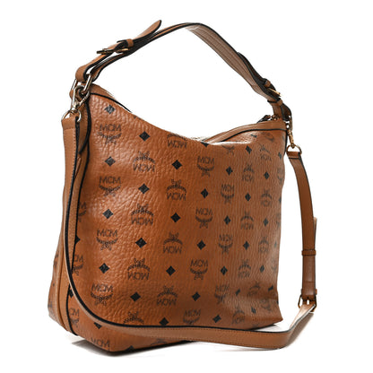 MCM Visetos Studded Hobo Cognac 3 of 15