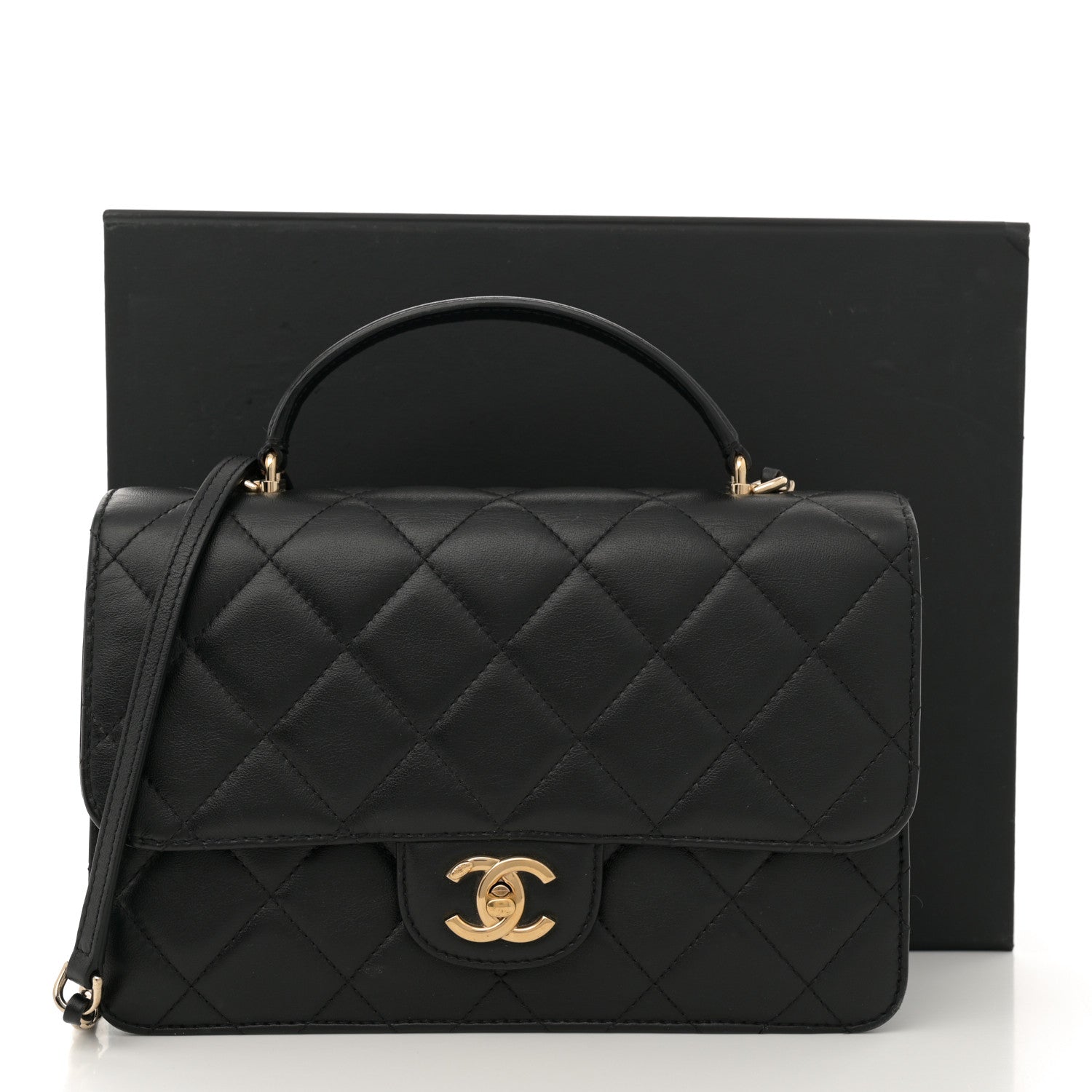 Chanel Calfskin Quilted Coco Lady Flap Black 16 of 16