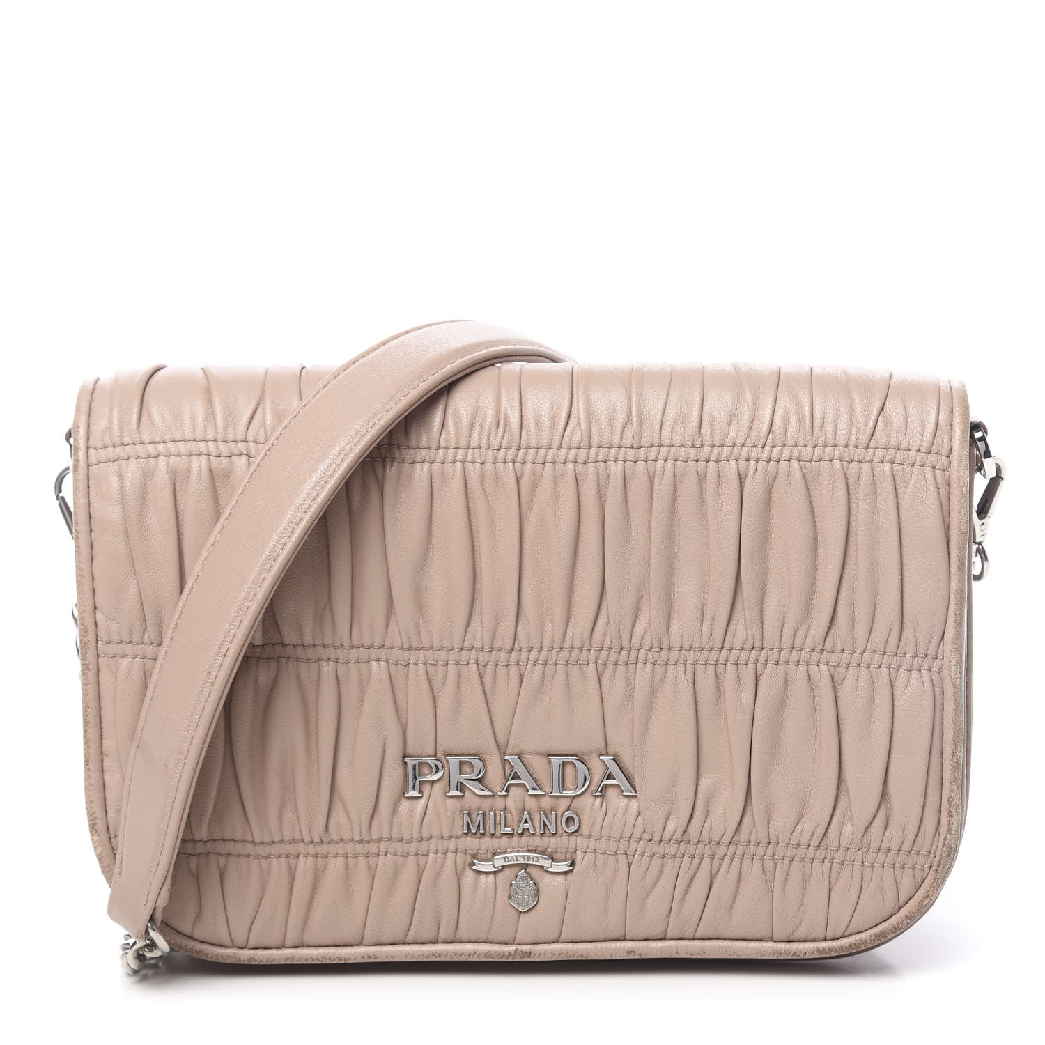 Prada Nappa Gaufre Flap Cipria 1 of 22