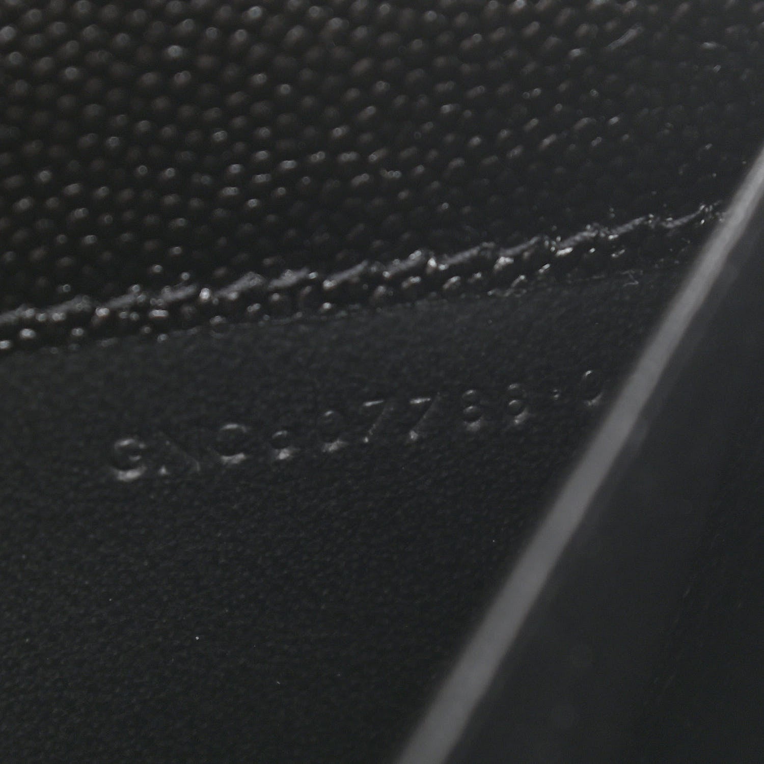 Saint Laurent Grain De Poudre Uptown Chain Wallet Black 9 of 13