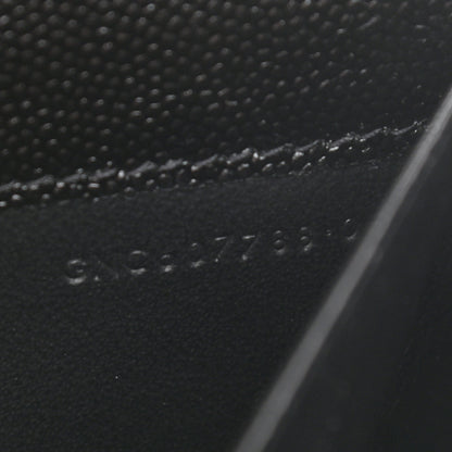 Saint Laurent Grain De Poudre Uptown Chain Wallet Black 9 of 13