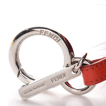 Fendi Fox Fur Snobius Monster Bag Bug Charm Red 3 of 4