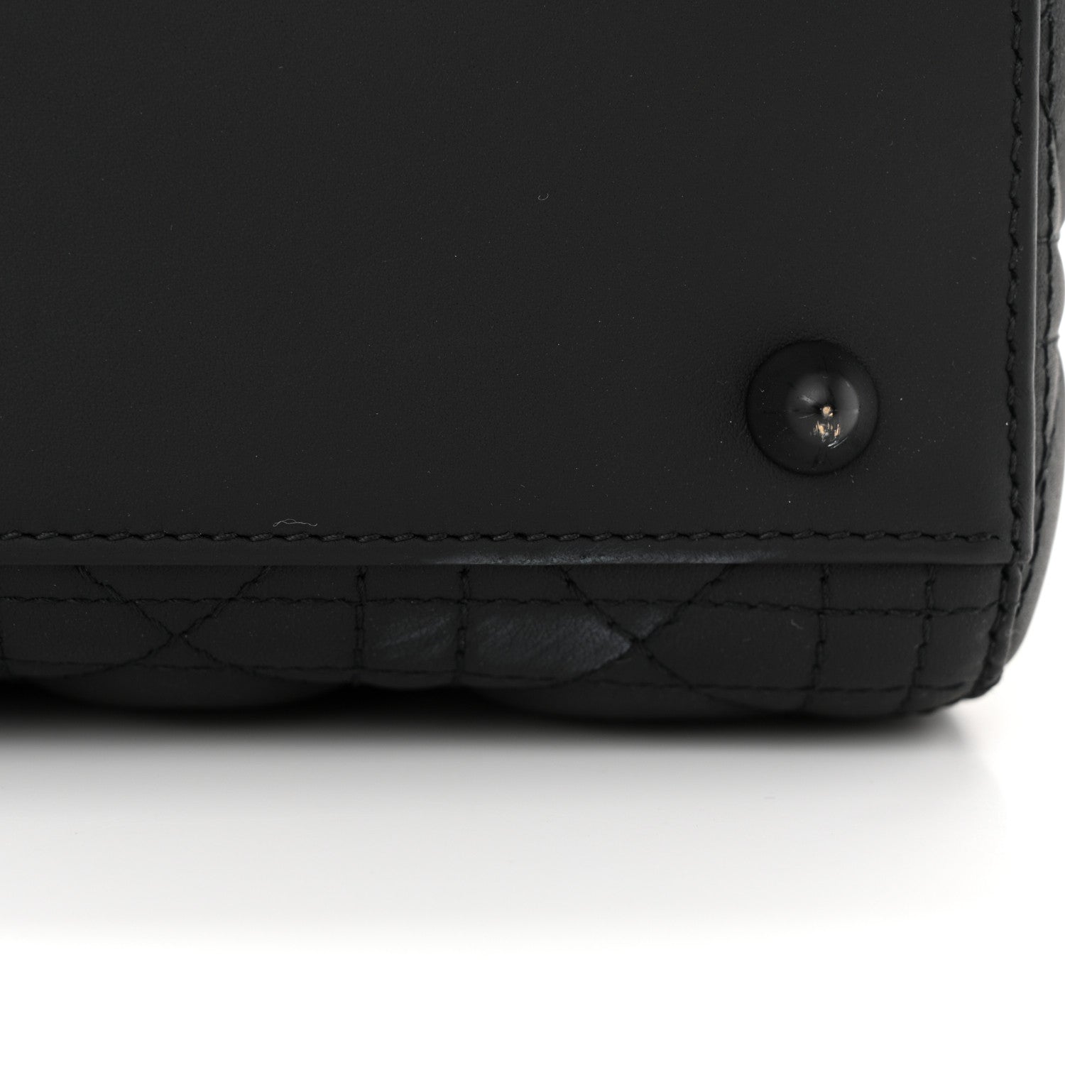 Christian Dior Ultra Matte Calfskin Cannage Large Lady Dior Black 12 of 12