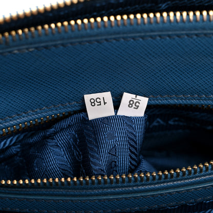 Prada Saffiano Lux Small Galleria Double Zip Tote Cobalto 8 of 13