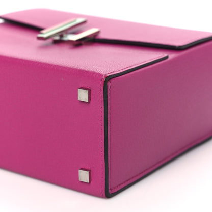 Hermes Chevre Mysore Enamel Cinhetic Boxy Top Handle Bag Rose Pourpre 10 of 10