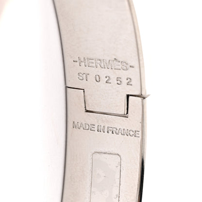 Hermes Enamel Narrow Clic Clac H Bracelet PM Rose Candeur 4 of 4