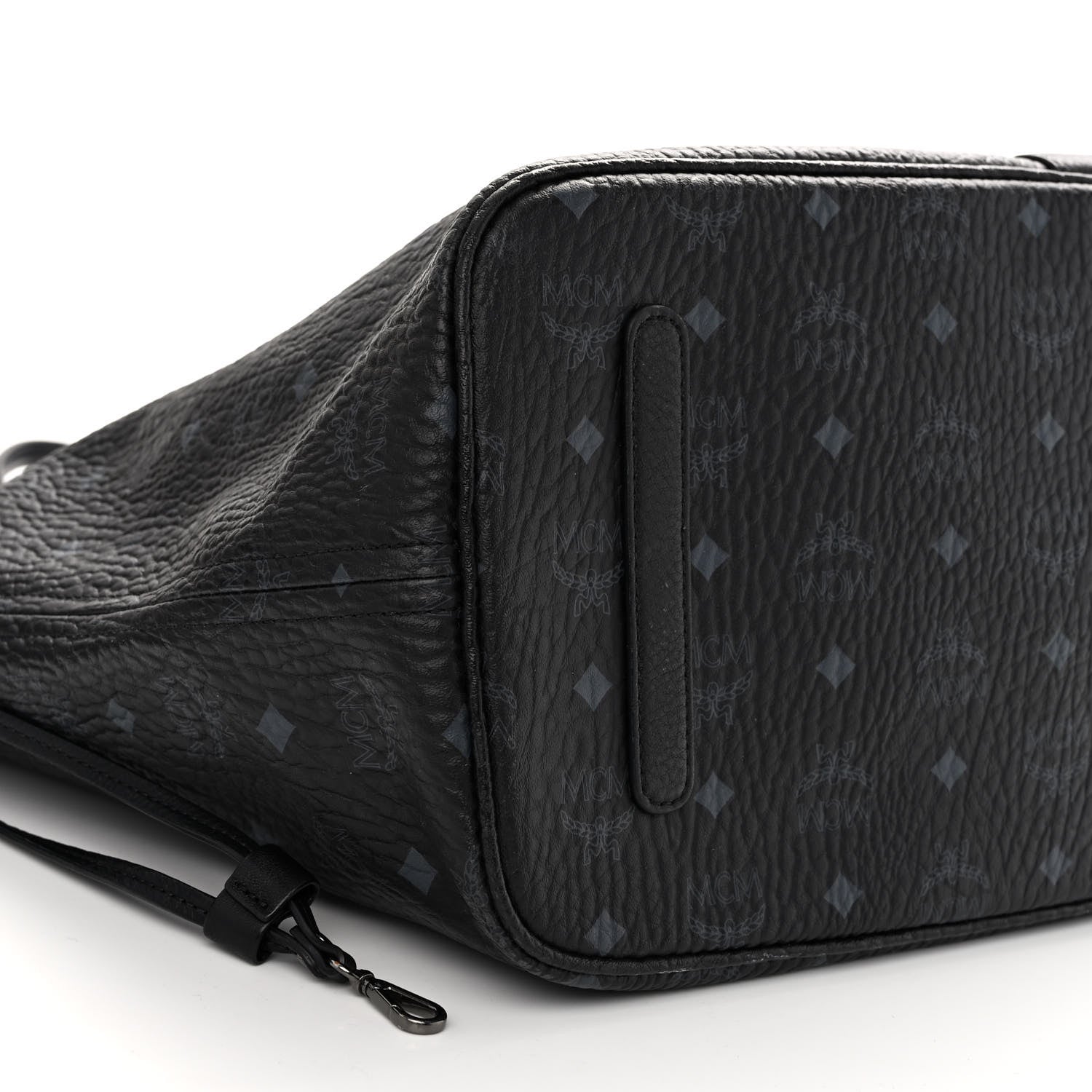 MCM Visetos Large Liz Reversible Shopper Tote Black 12 of 16