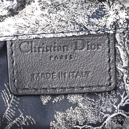 Christian Dior Technical Fabric Embroidered Toile De Jouy Sauvage DiorTravel Pouch Blue 6 of 11