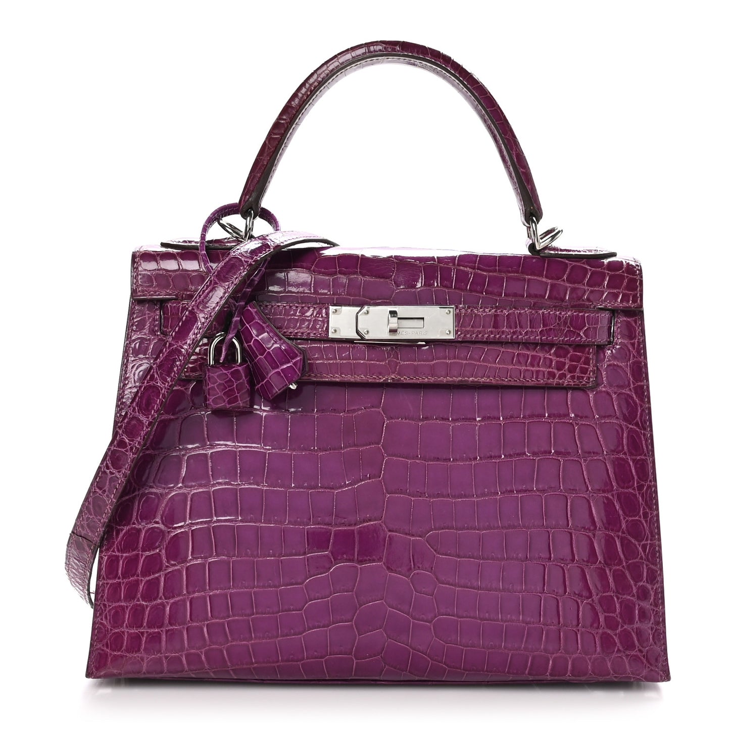 Shiny Niloticus Crocodile Kelly Sellier 28 Violet