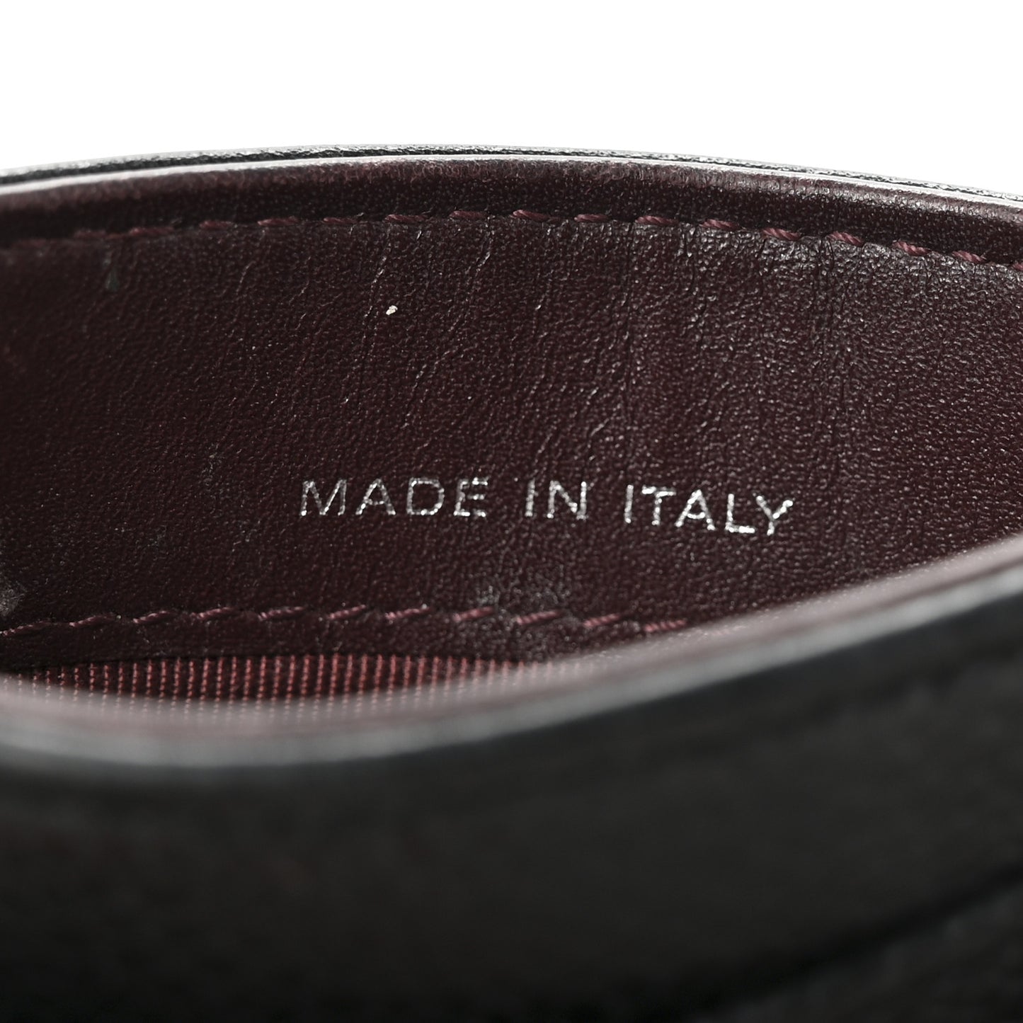 Caviar Quilted Card Holder Black