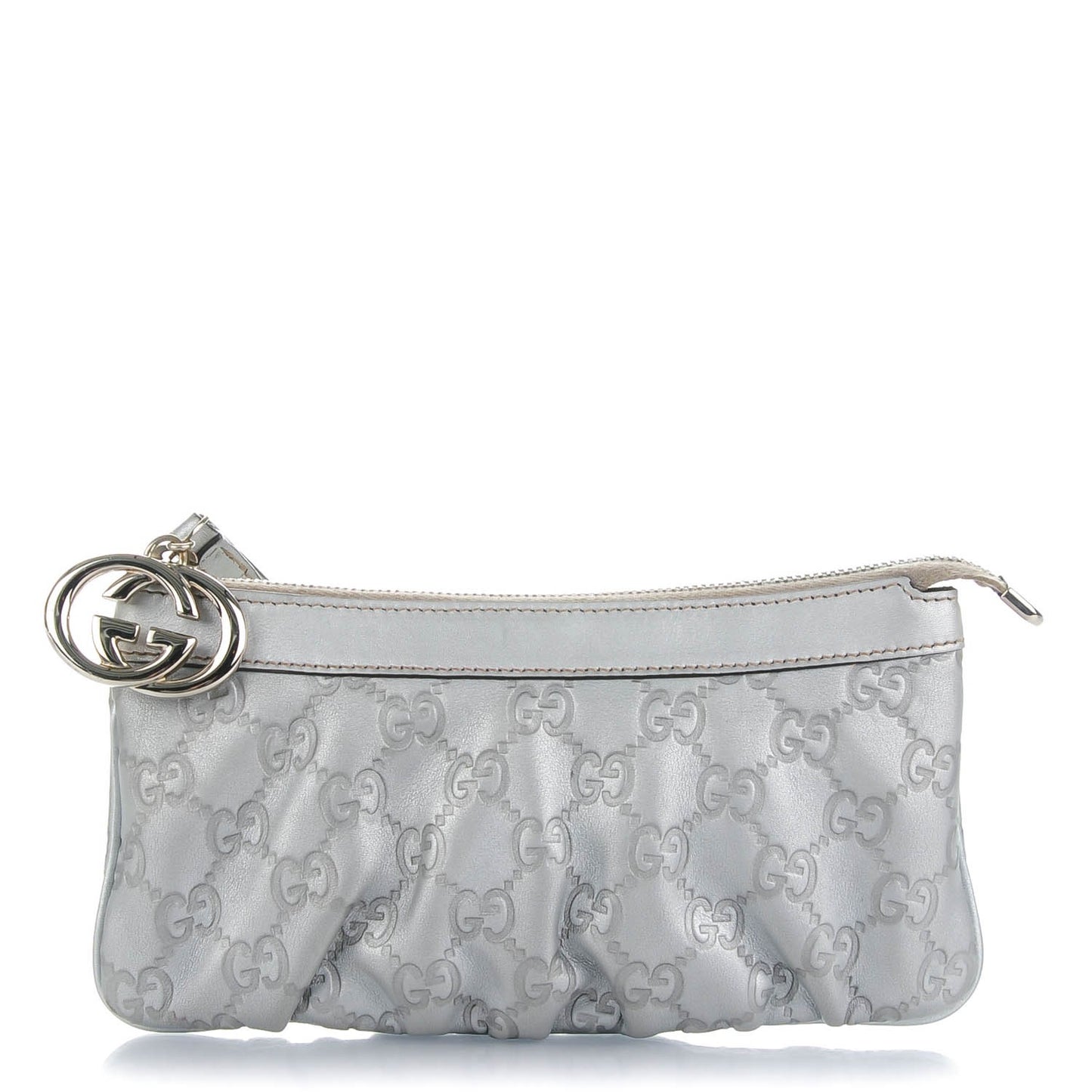 Guccissima New Britt Wristlet Silver