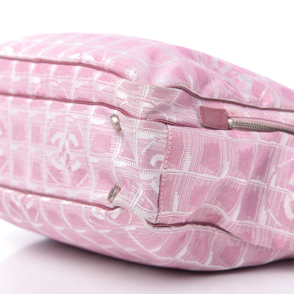 Chanel Nylon Small Travel Tote Bag Pink 7 of 9