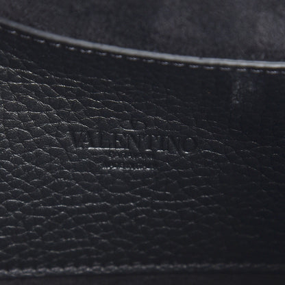 Valentino Garavani Pebbled Calfskin Medium Rockstud Flip Lock Crossbody Bag Black 6 of 7