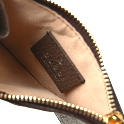 Gucci GG Supreme Monogram Web Ophidia Zip Card Case Brown 5 of 7