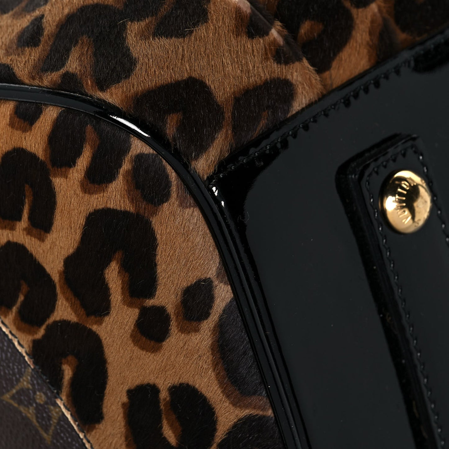Monogram Leopard Stephen Bag