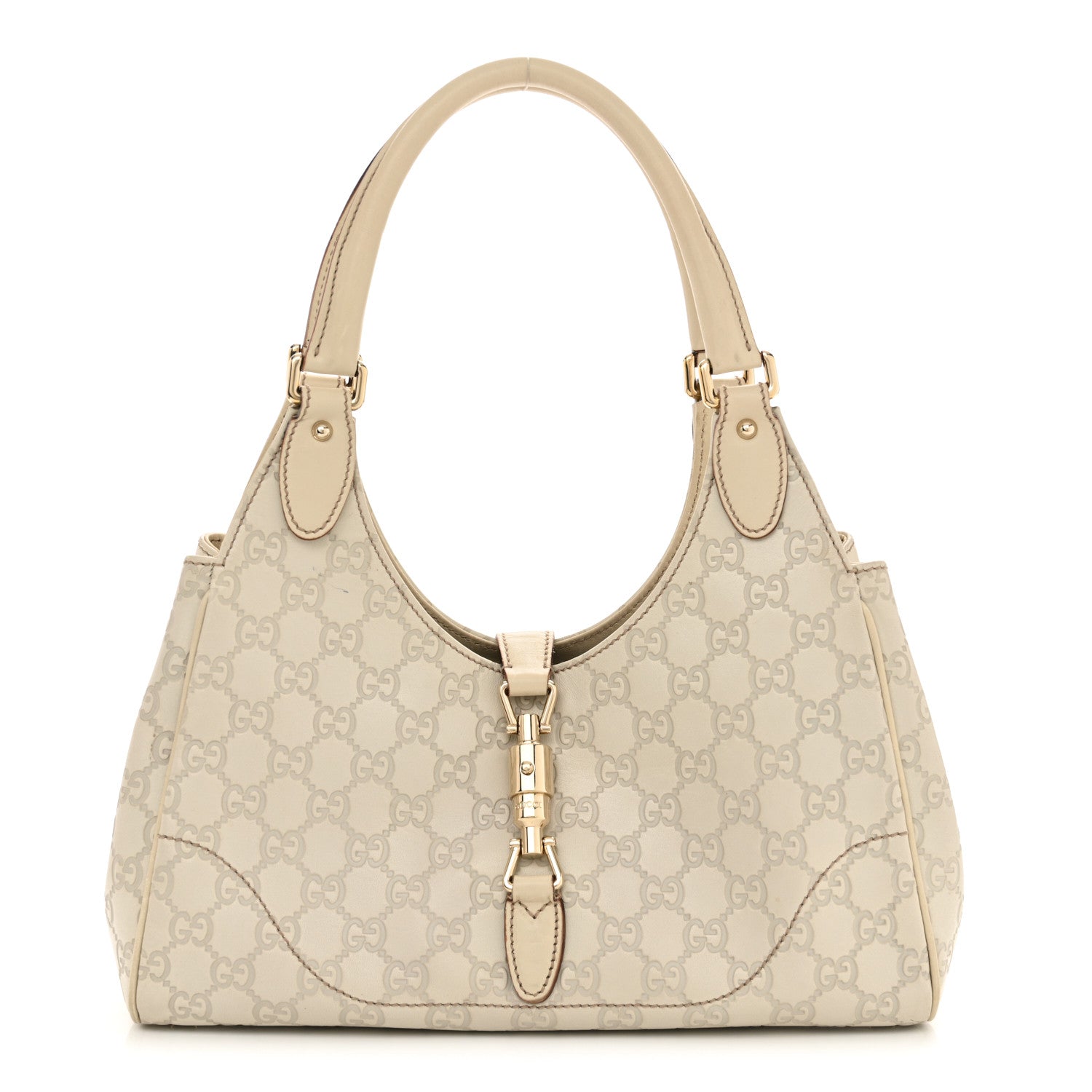 Gucci Guccissima Bardot Tote Off White 1 of 16