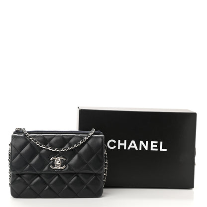 Chanel Lambskin Quilted Daily Zippy Crossbody Black 13 of 13
