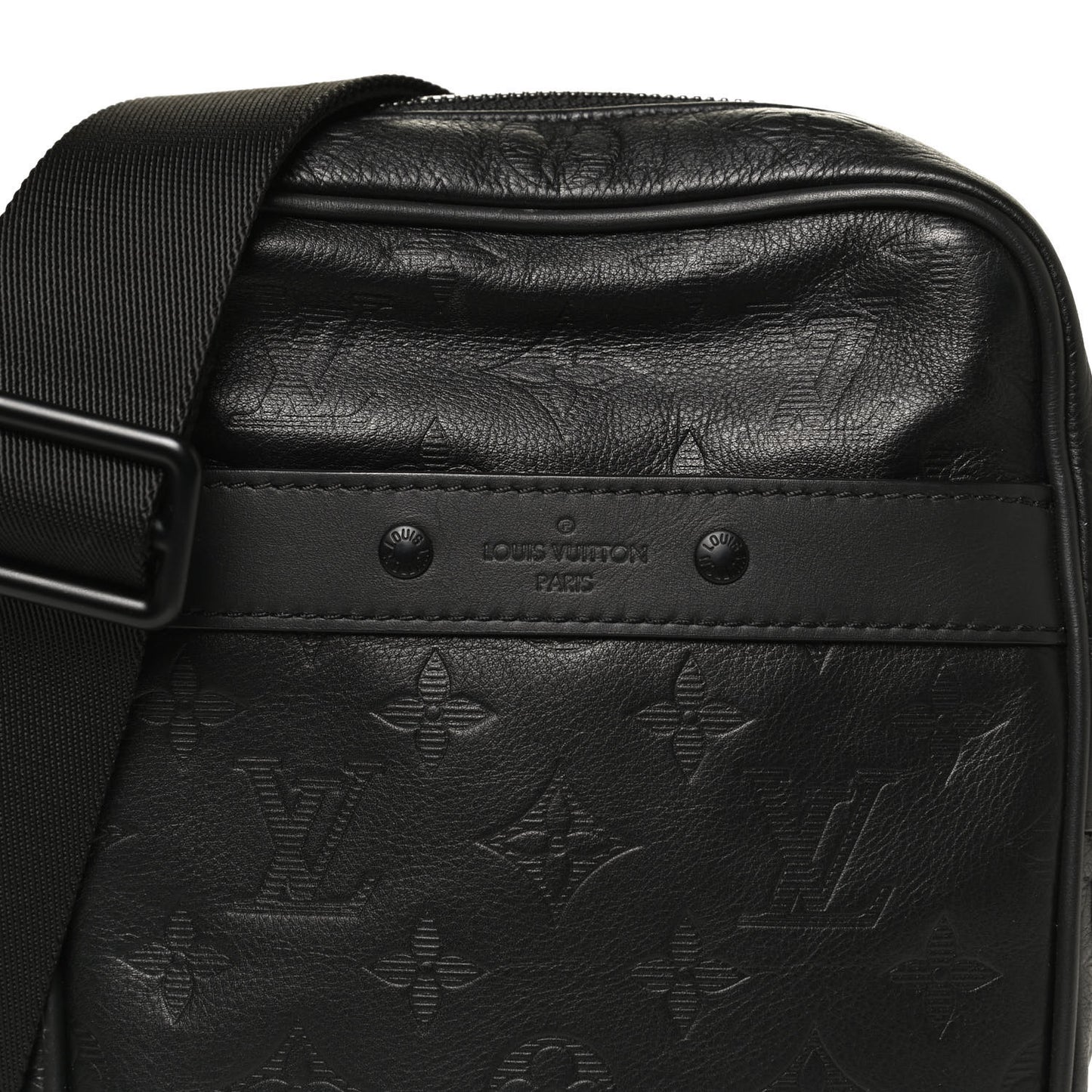 Calfskin Monogram Shadow Danube PM Black