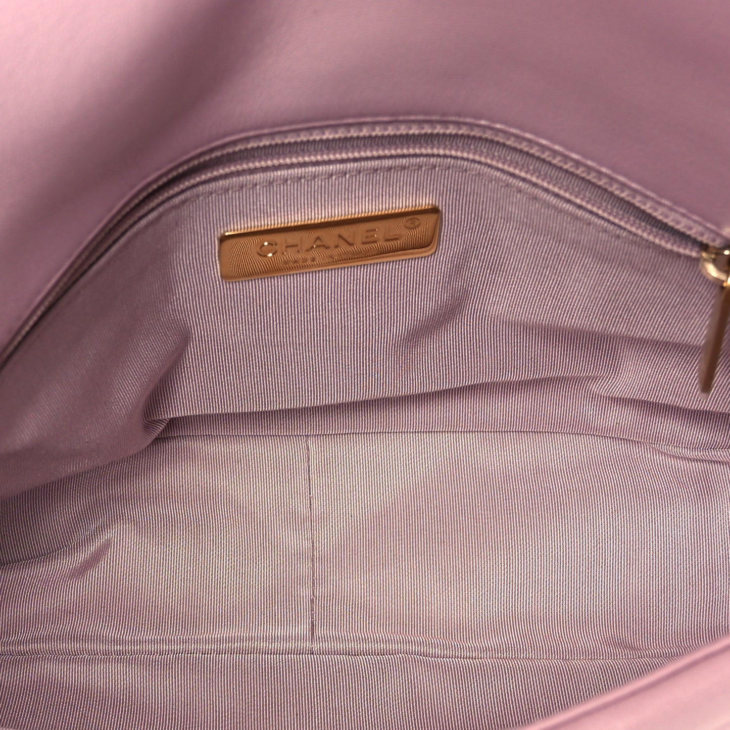 Lambskin Quilted Medium Chanel 19 Flap Light Pink