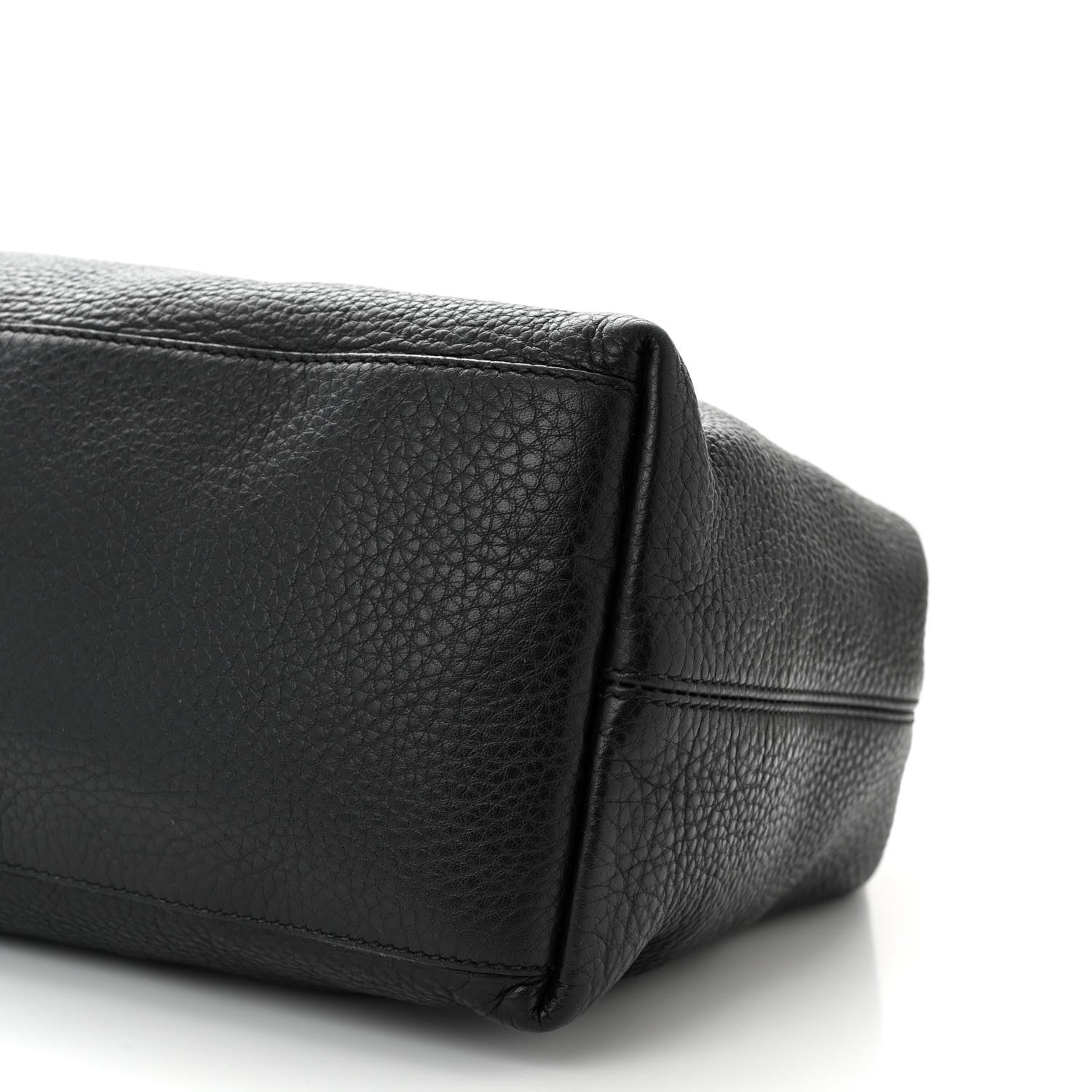 Gucci Pebbled Calfskin Medium Soho Chain Shoulder Bag Black 10 of 12