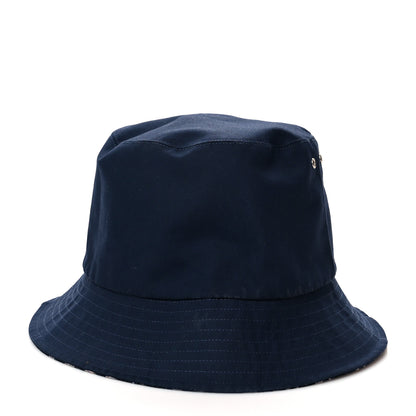 Christian Dior Oblique Reversible Teddy-D Brim Bucket Hat 58 Blue 2 of 12
