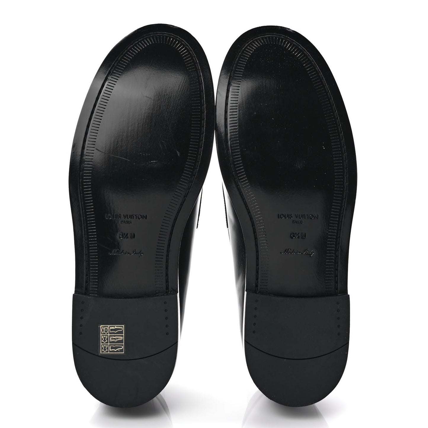 Calfskin Mens Loafers 8.5 Black