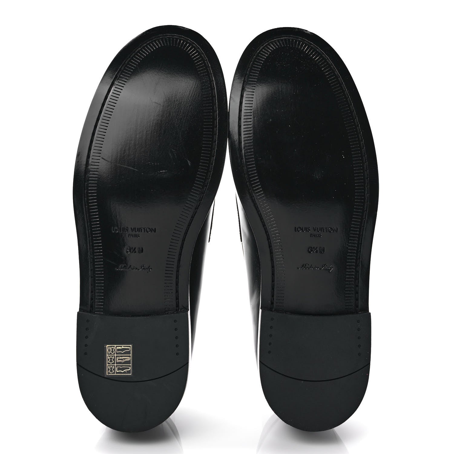 Louis Vuitton Calfskin Mens Loafers 8.5 Black 5 of 8