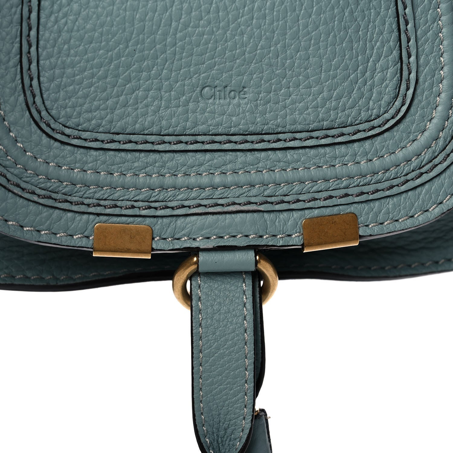Chloe Calfskin Mini Marcie Satchel Mint Blue 15 of 17