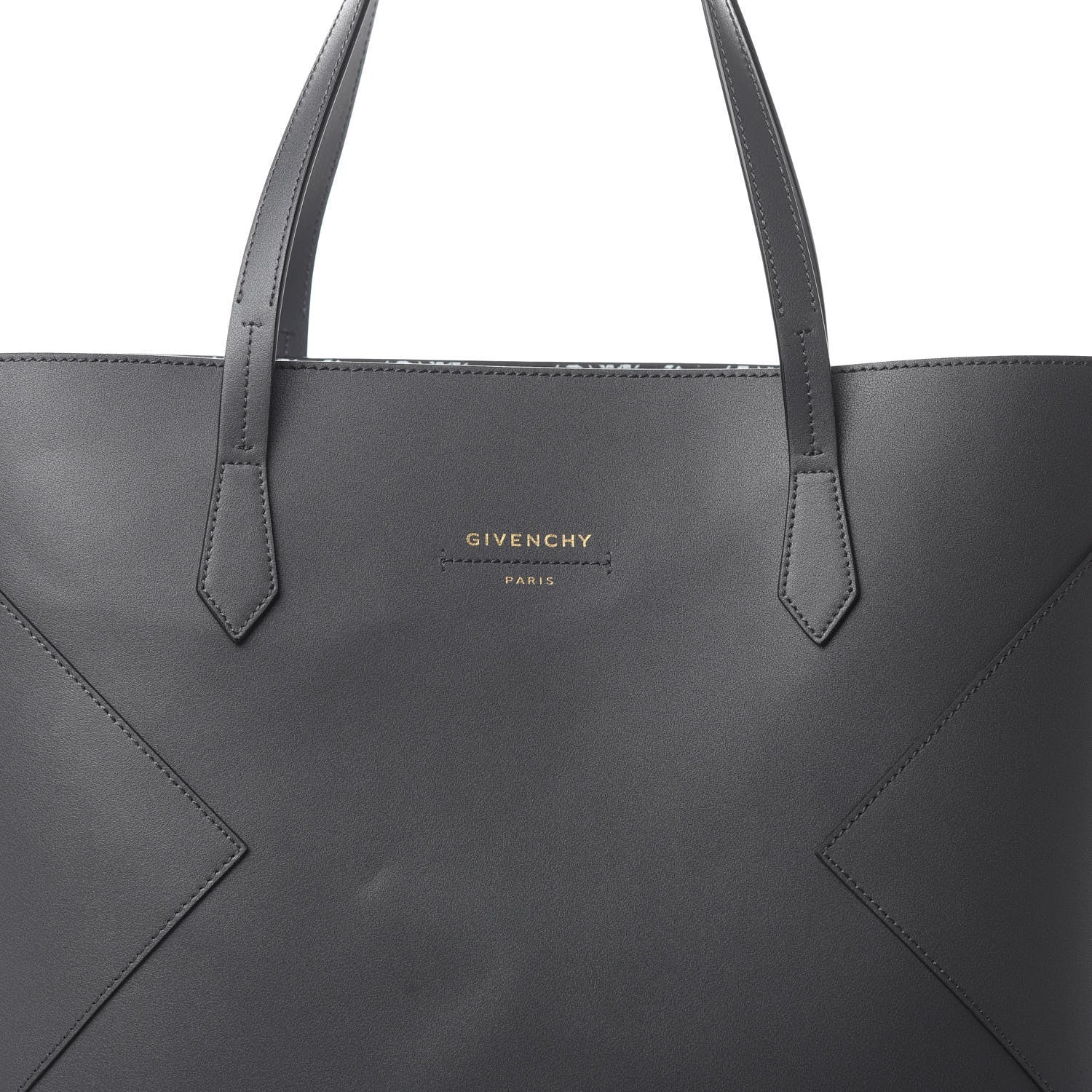 Givenchy Smooth Calfskin Wing Shopper Tote Grey 9 of 14