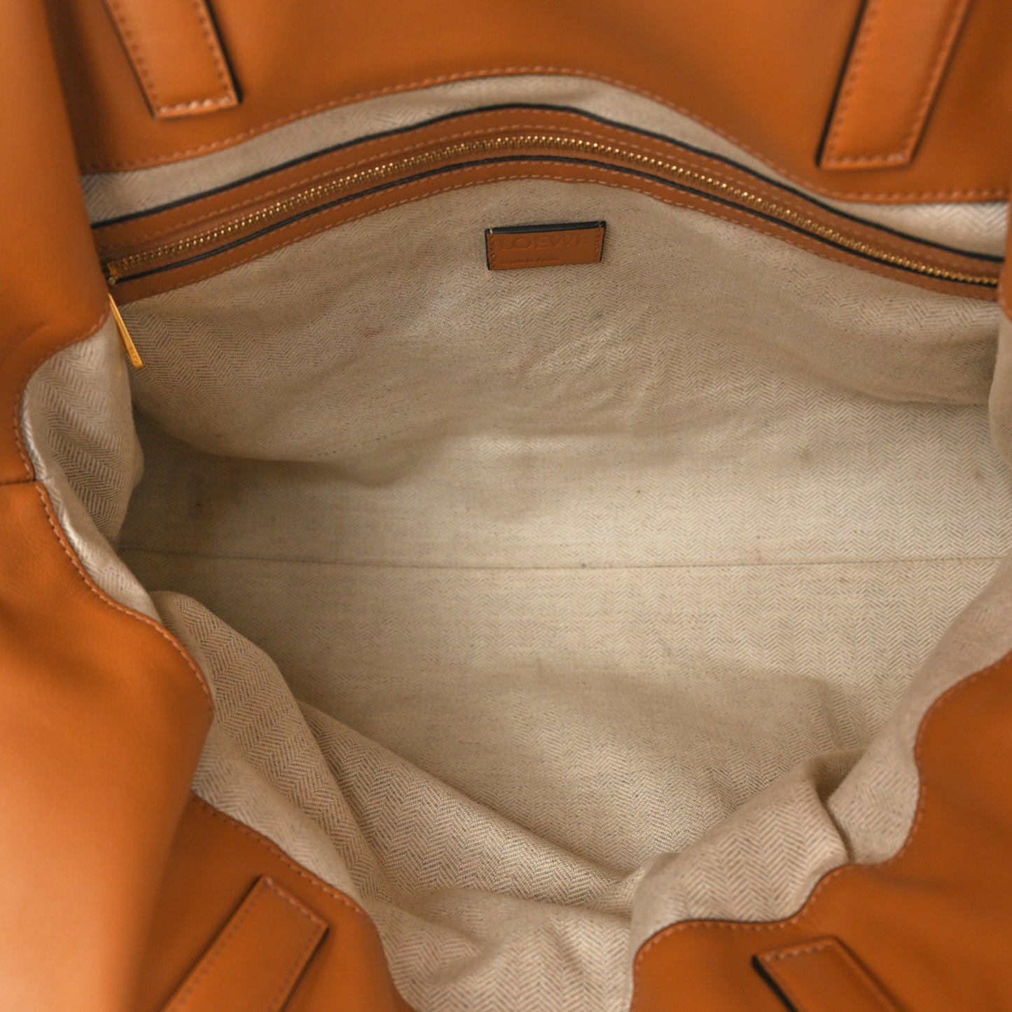 Nappa Calfskin Large Flamenco Knot Clutch Warm Desert