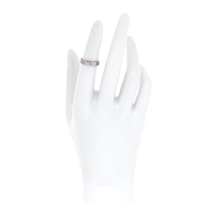 Cartier 18K White Gold 3.5mm LOVE Wedding Band Ring 49 4.75 2 of 4