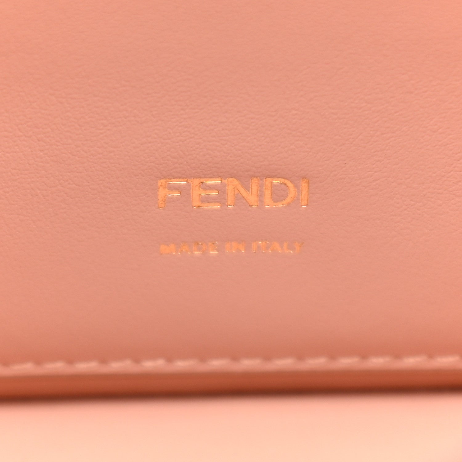 Fendi Vitello Grace Matte Small Kan U Shoulder Bag Wood 6 of 10