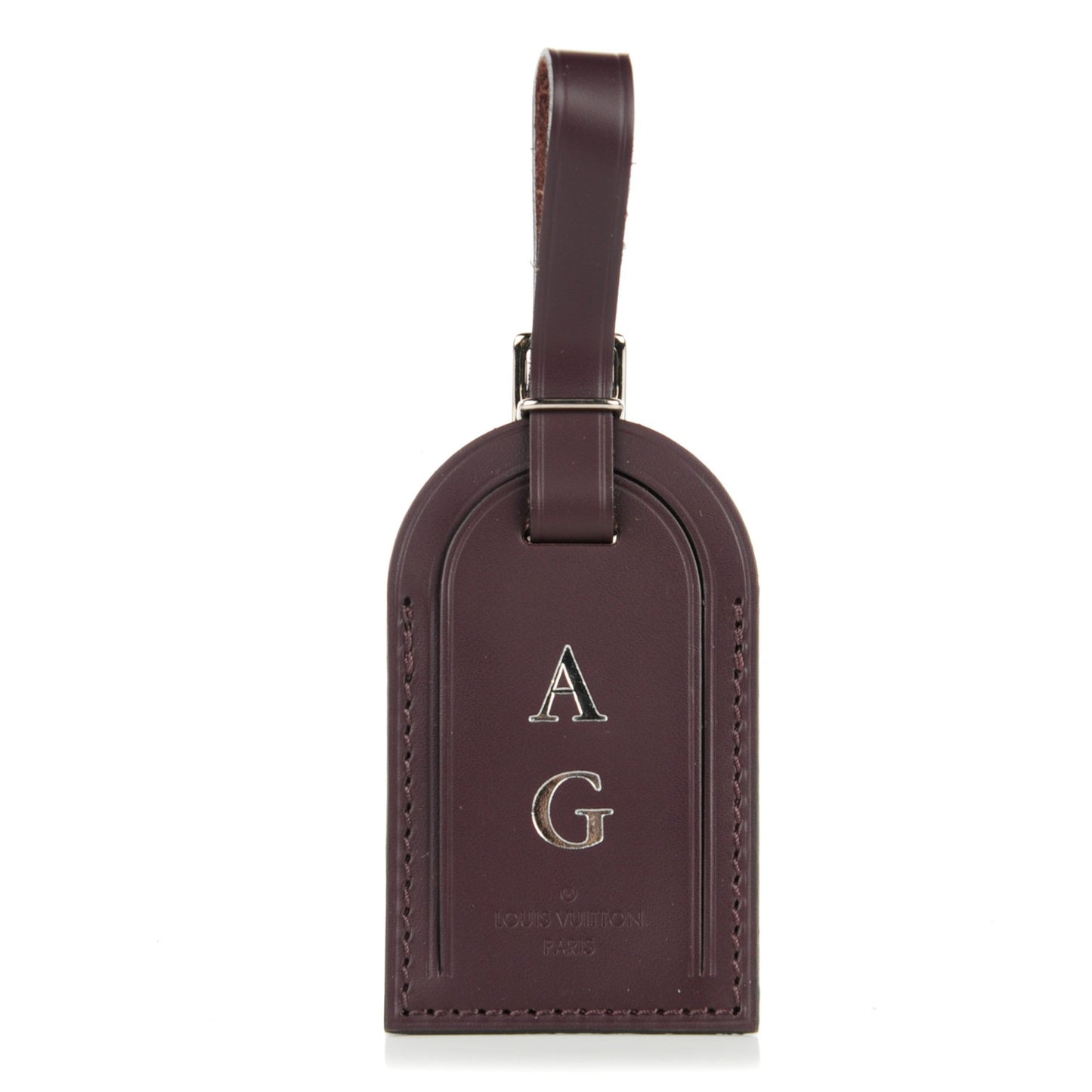 Calfskin Luggage Tag Quetsche