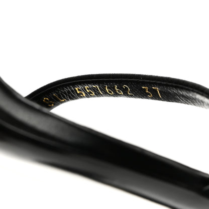 Saint Laurent Calfskin Opyum 110 Sandals 37 Black Silver 6 of 9