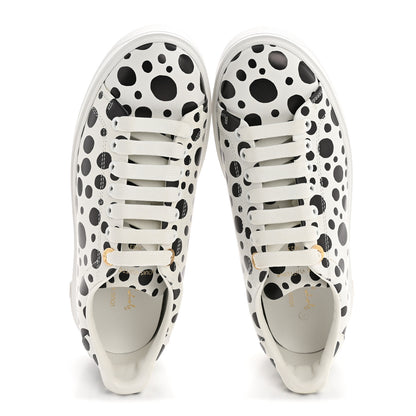 Louis Vuitton LV X YK Calfskin Printed Infinity Dots Time Out Sneakers 38 White 2 of 10
