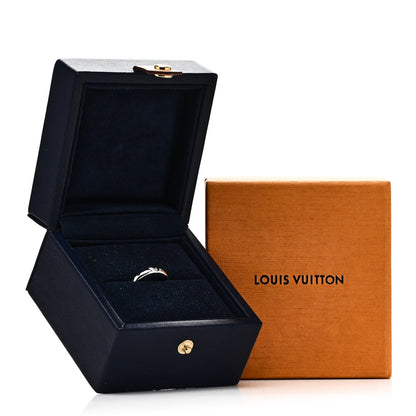 Louis Vuitton 18K White Gold LV Volt Multi Wedding Band Ring 52 6 5 of 5