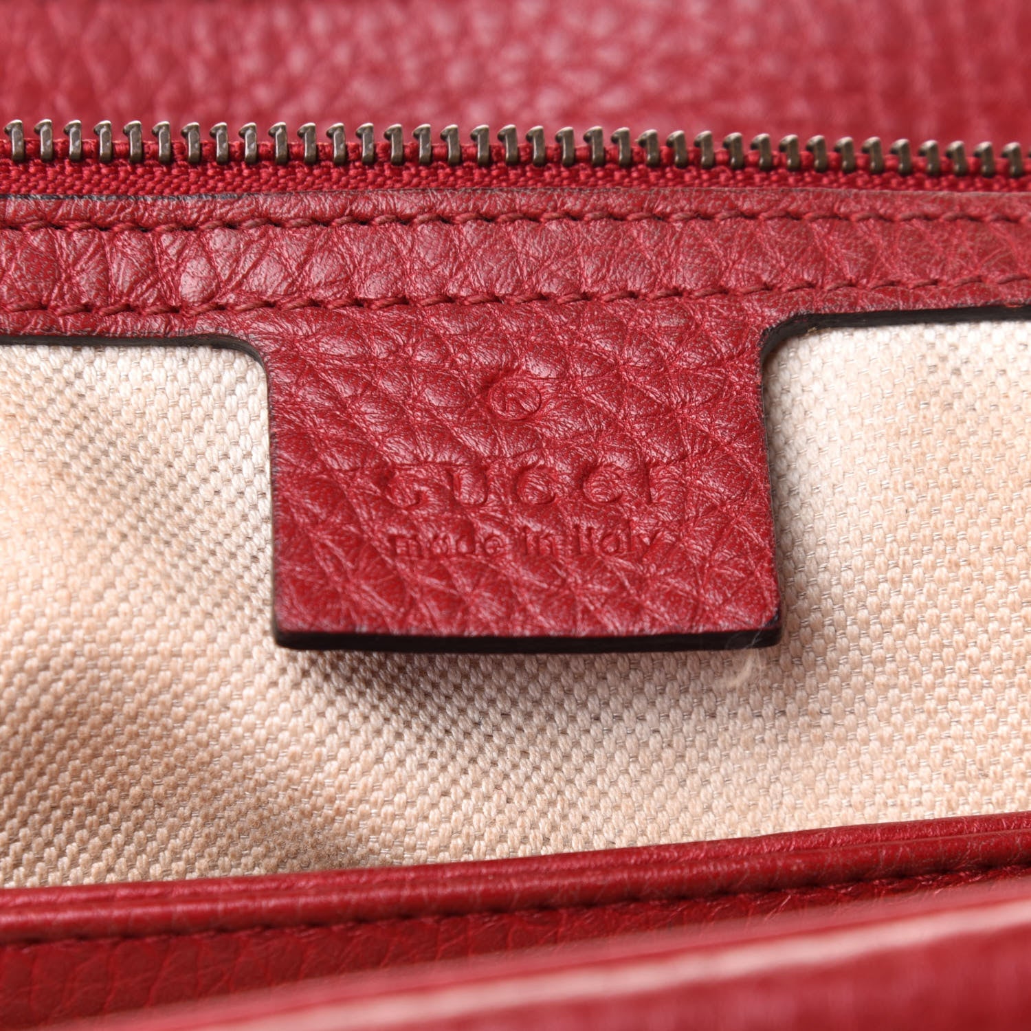 Gucci Cellarius Calfskin GG Marmont Shoulder Bag Vulcanic Red 5 of 12