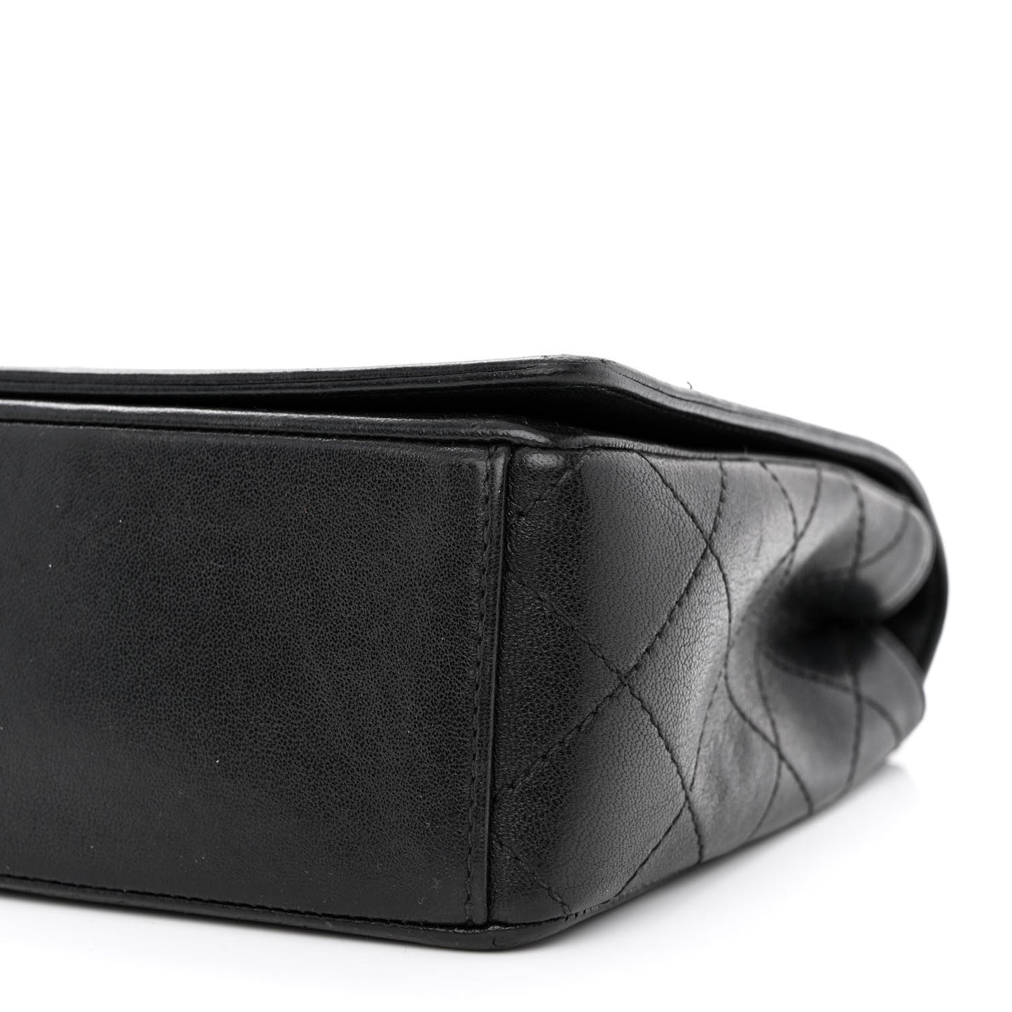 Sheepskin Quilted Vintage Mademoiselle Flap Black