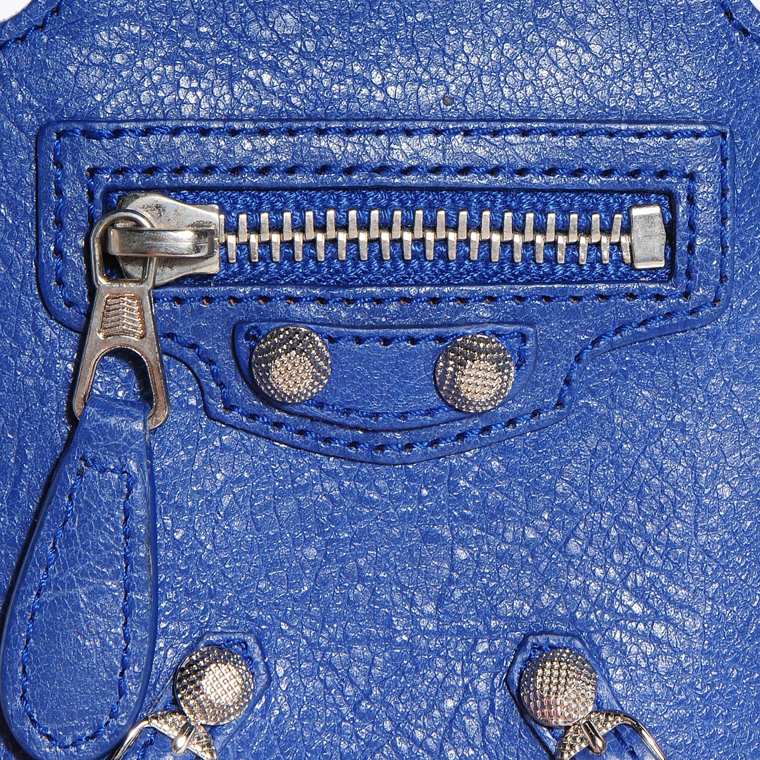 Balenciaga Agneau Giant Silver Hardware Smart Phone Case Bleuette 5 of 9