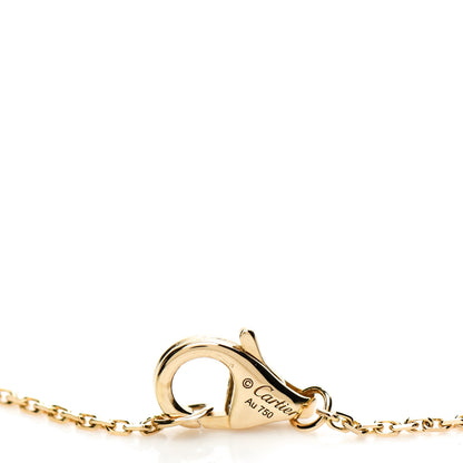 Cartier 18K Yellow Gold Mother Of Pearl Diamond Caresse D'Orchidees Par Cartier Necklace 4 of 5