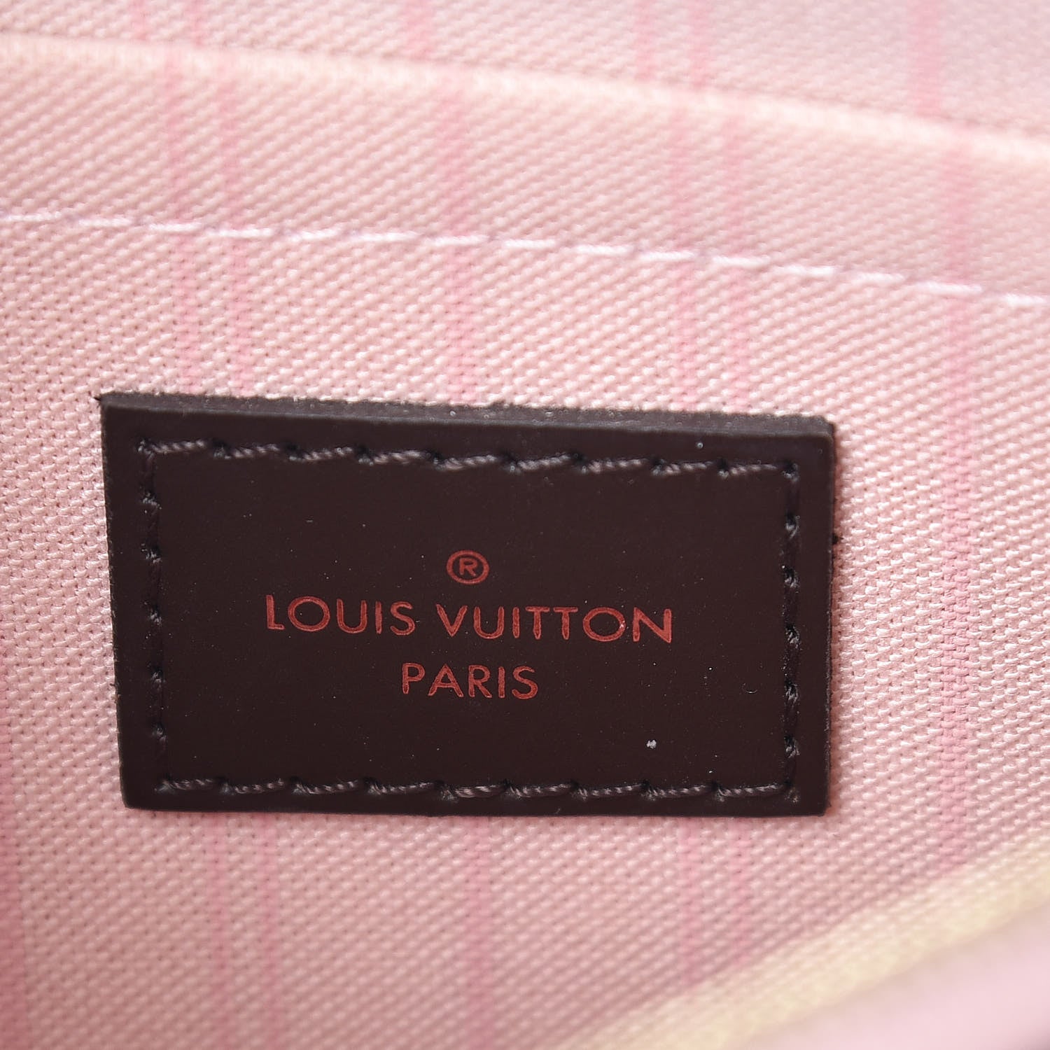 Louis Vuitton Damier Ebene Neverfull MM GM Pochette Rose Ballerine 6 of 8
