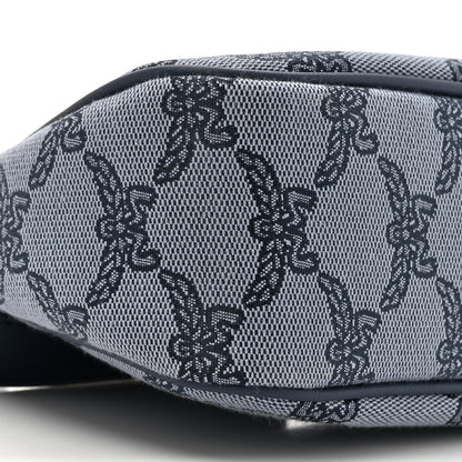 MCM Lauretos Nappa Small Himmel Shoulder Bag Indigo Blue 9 of 9