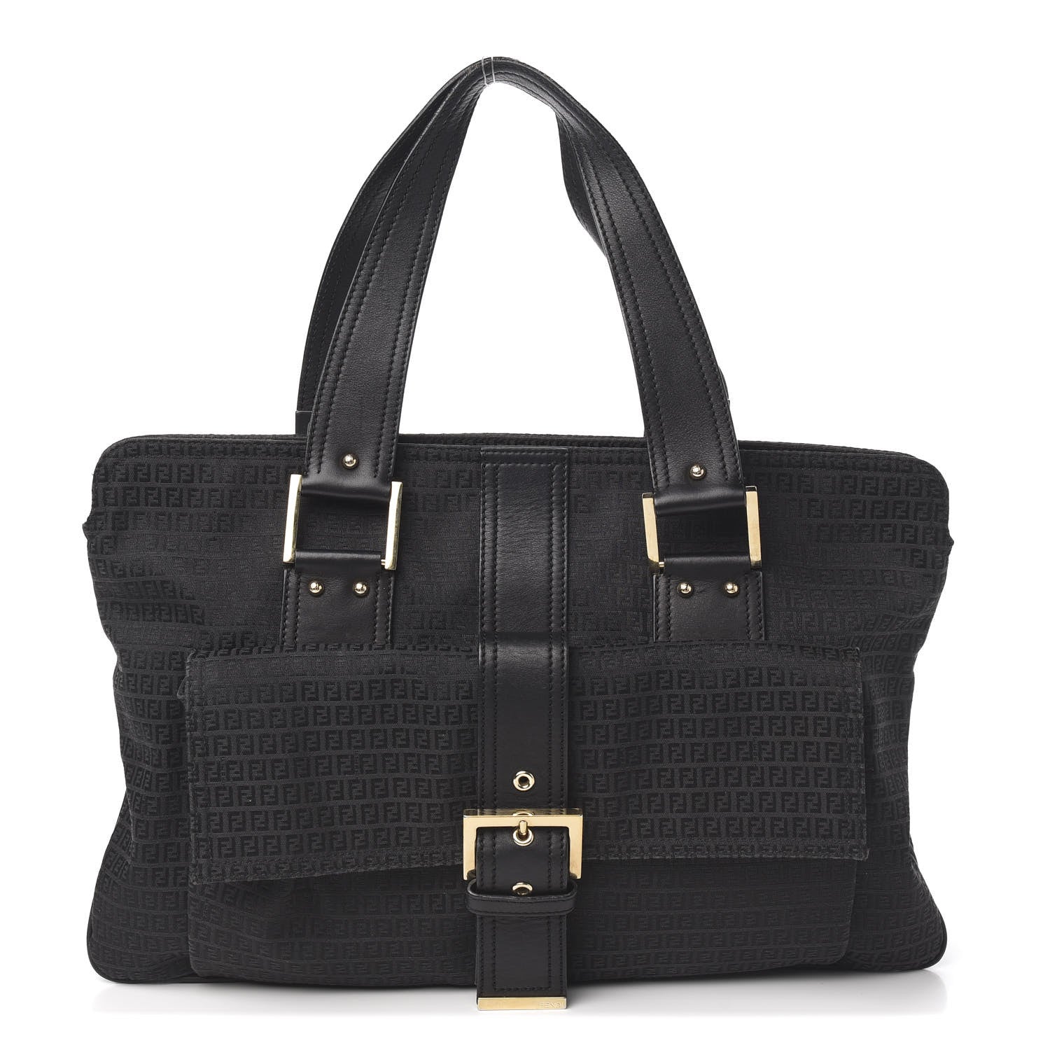 Fendi Zucchino Tote Black 1 of 9