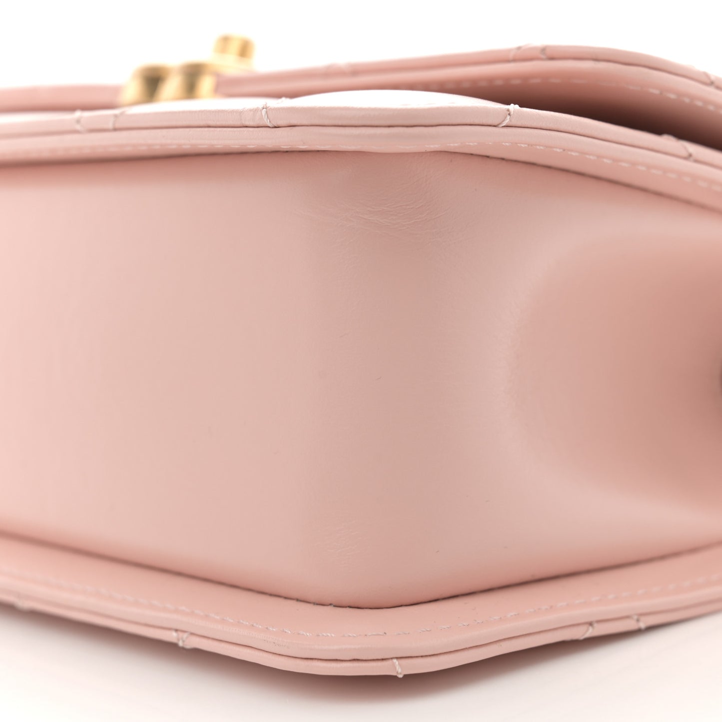 Calfskin Quilted Mini Perfect Fit Flap Light Pink