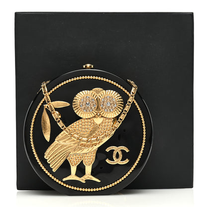 Chanel Resin Crystal CC Owl Black 11 of 11