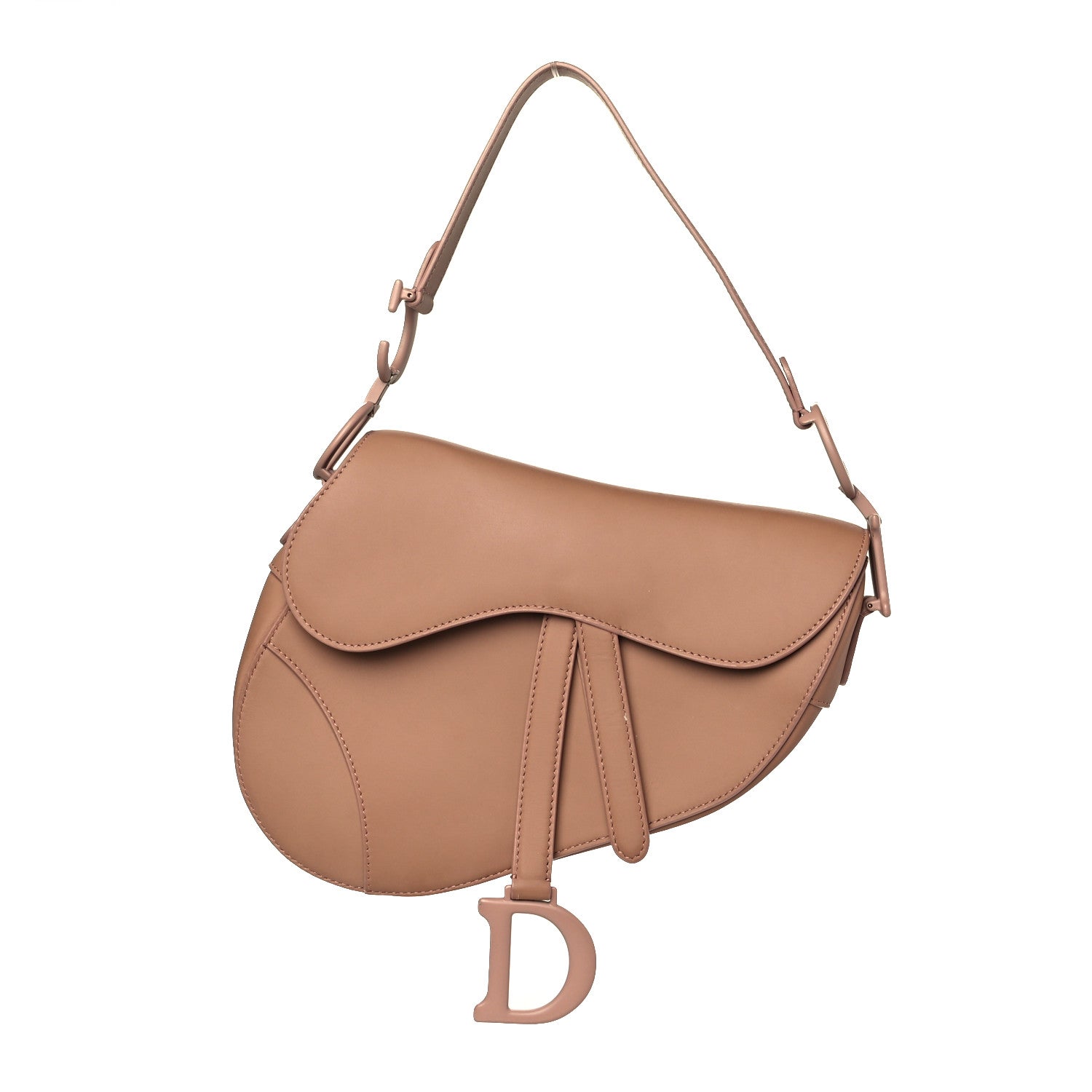 Christian Dior Ultra Matte Calfskin Saddle Bag Blush 1 of 13