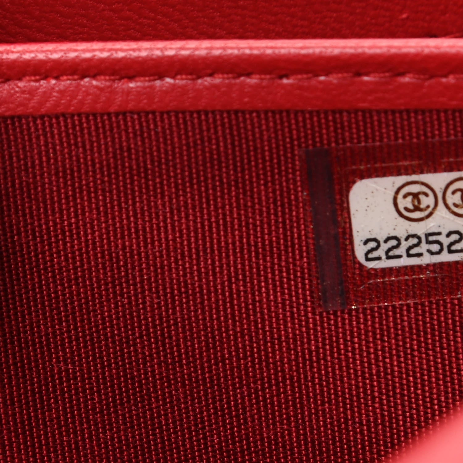 Chanel Lambskin Quilted Boy Flap Wallet Red 8 of 9
