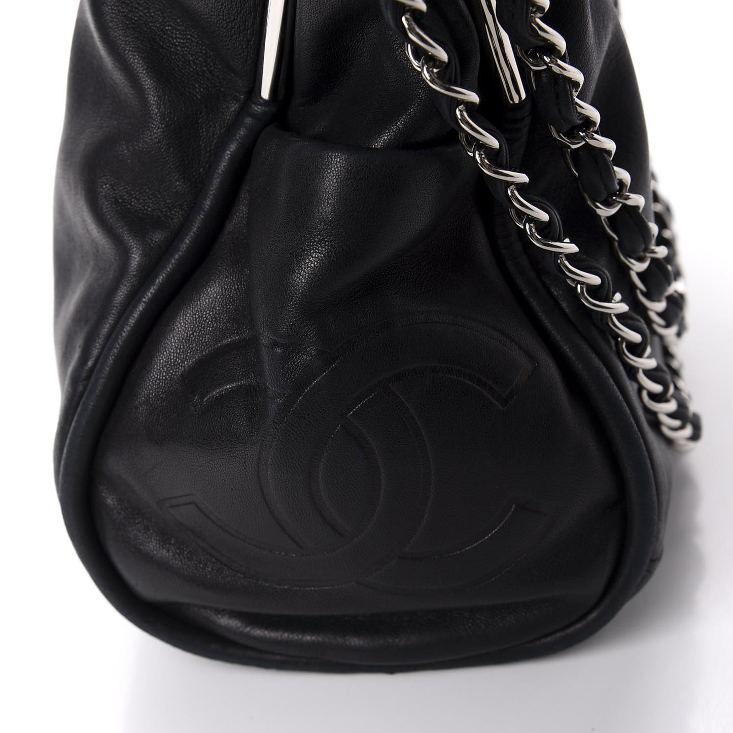 Lambskin Large Ultimate Soft Tote Black